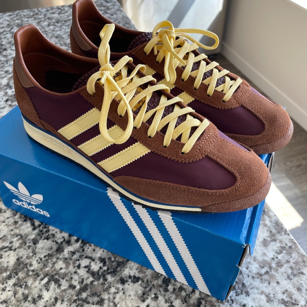 NWT Adidas SL 72 OG Maroon, Brown, Yellow